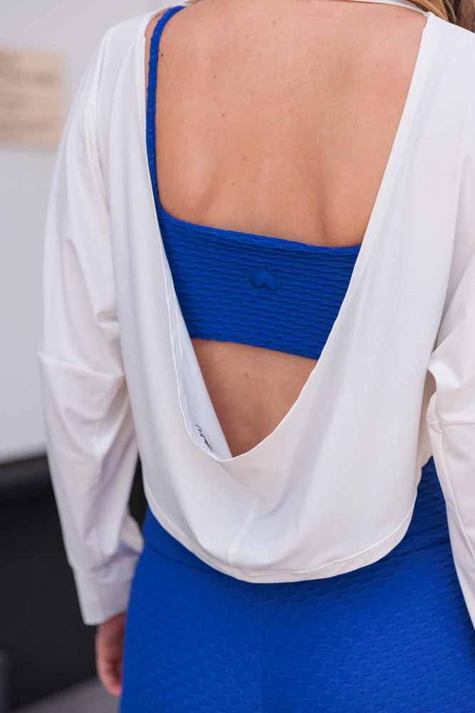 Croco Skin Bralette Cobalt