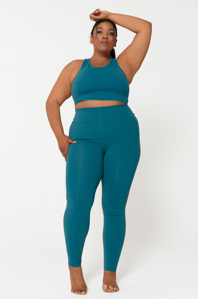 Textureless Leggings Turquoise (FINAL SALE)