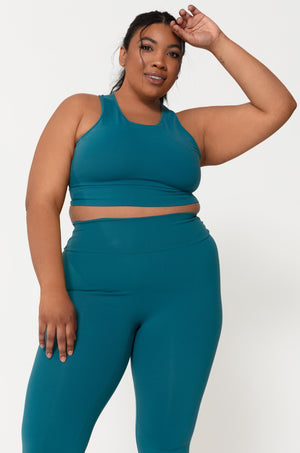 Textureless Leggings Turquoise (FINAL SALE)