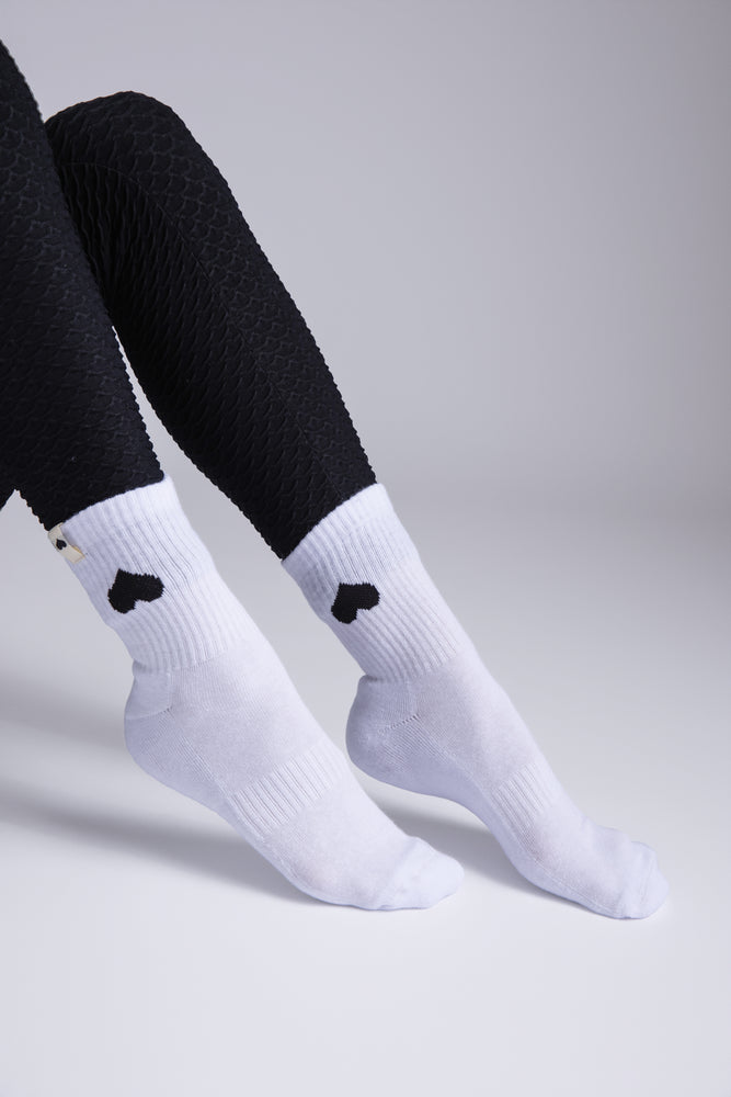 Booty Tag Sock White