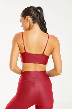 Hi-Shine Sculpting Bralette Ruby