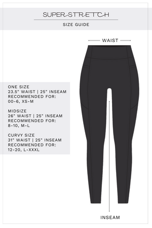 Super Stretch Pocket Leggings Black