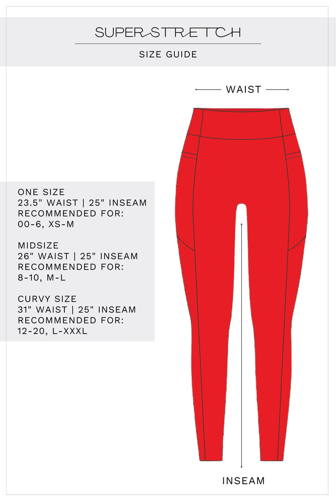 Super Stretch Pocket Leggings True Red