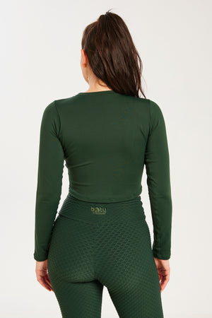 Performance Long Sleeve Forest Green