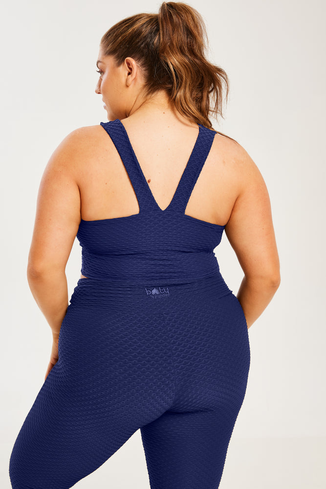 Croco Skin Tank Midnight Blue