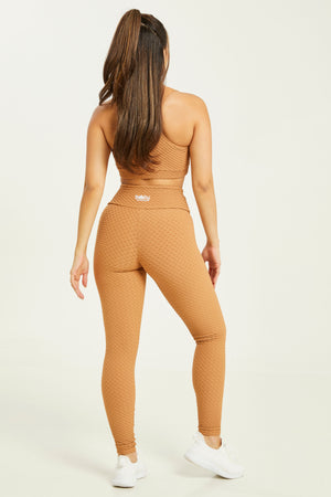 Croco Skin Leggings Caramel (FINAL SALE)