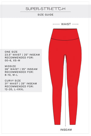 Super Stretch Ultra-High Waist Leggings True Red