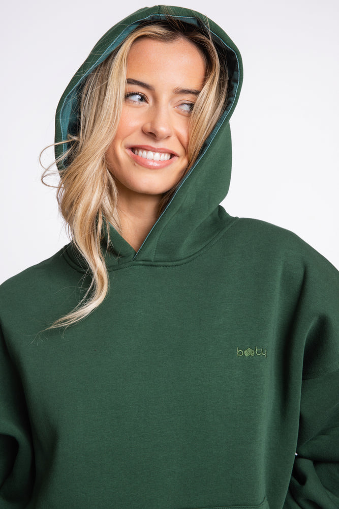 Boyfriend Hoodie Forest Green