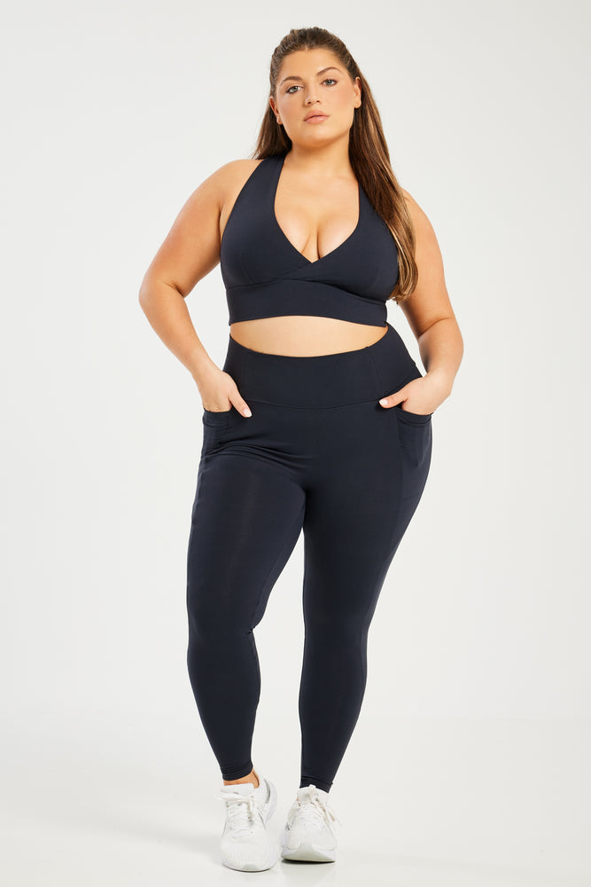 Super Stretch Pocket Leggings Black