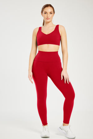 Super Stretch Ultra-High Waist Leggings True Red