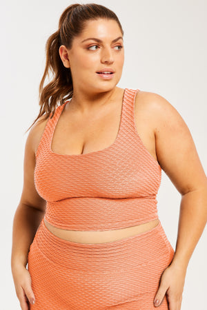 Croco Skin Tank Apricot