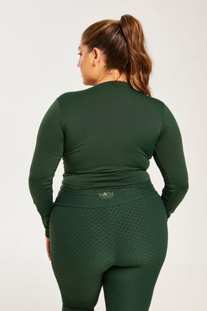 Performance Long Sleeve Forest Green