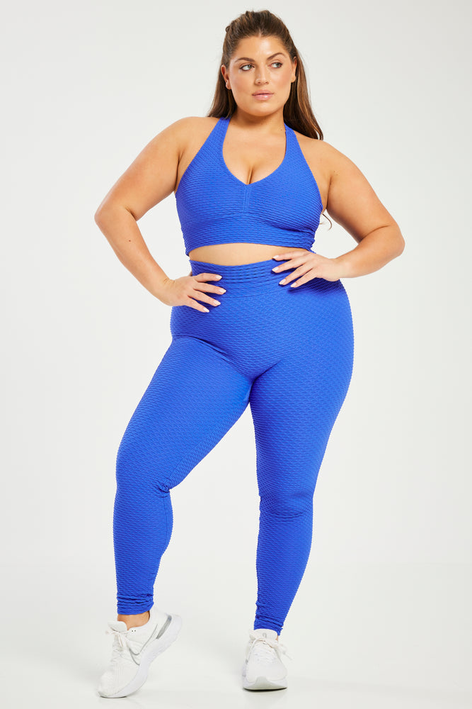 Croco Skin Seamless Leggings Ocean