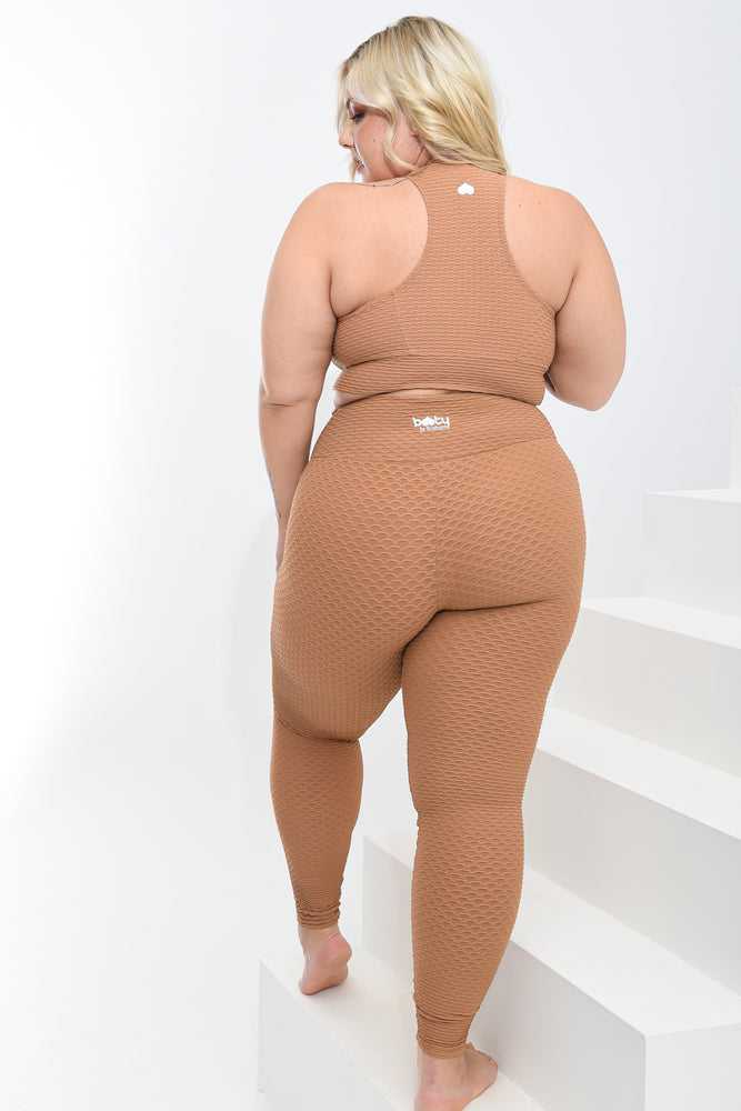 Croco Skin Leggings Caramel (FINAL SALE)