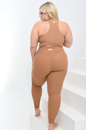 Croco Skin Leggings Caramel (FINAL SALE)
