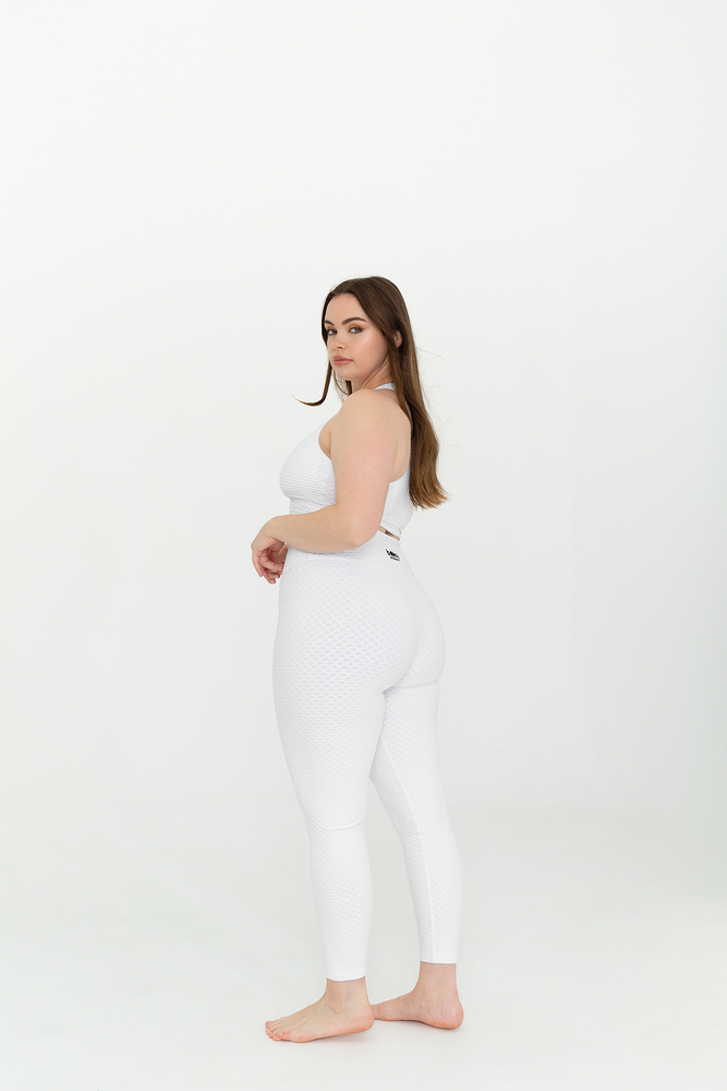 Croco Skin Leggings White (WITH SEAM-FINAL SALE)