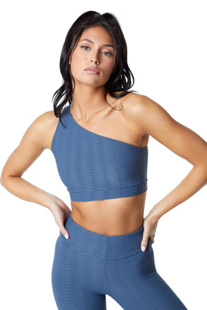 Original One Shoulder Top Slate