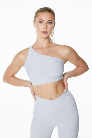 Original One Shoulder Top Cinza (FINAL SALE)