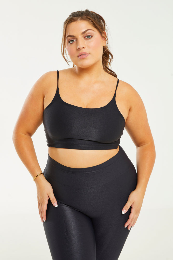 Hi-Shine Sculpting Bralette Black