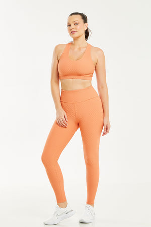 Croco Skin Leggings Apricot (FINALSALE)