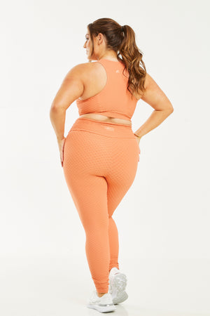 Croco Skin Leggings Apricot (FINALSALE)