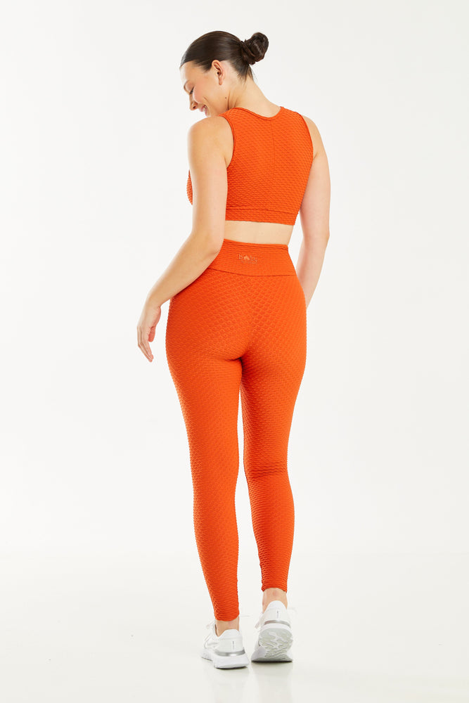 Croco Skin Leggings Paprika (WITH SEAM-FINAL SALE)