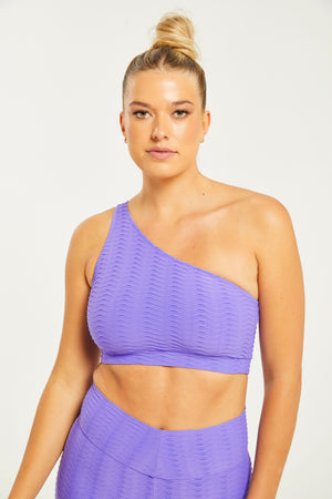 Original One Shoulder Top Violet