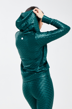 Chrome Hoodie Emerald (FINAL SALE)