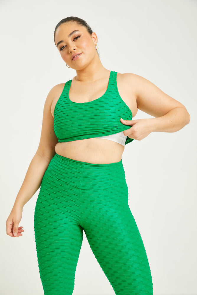 Chrome Cropped Tank Kelly Green (FINAL SALE)