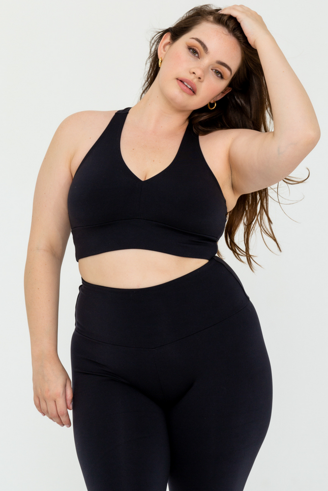 Not Your Average Basic Curvy Top Black