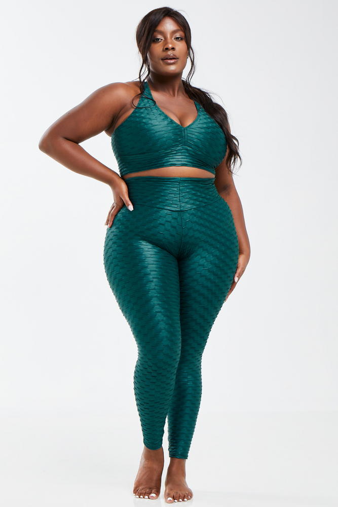 Chrome Curvy Leggings Emerald (FINAL SALE)