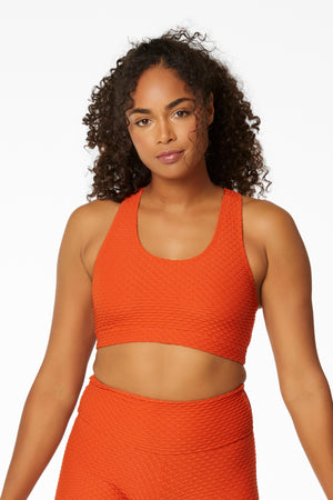 Croco Skin Scoop Top Paprika (FINAL SALE)