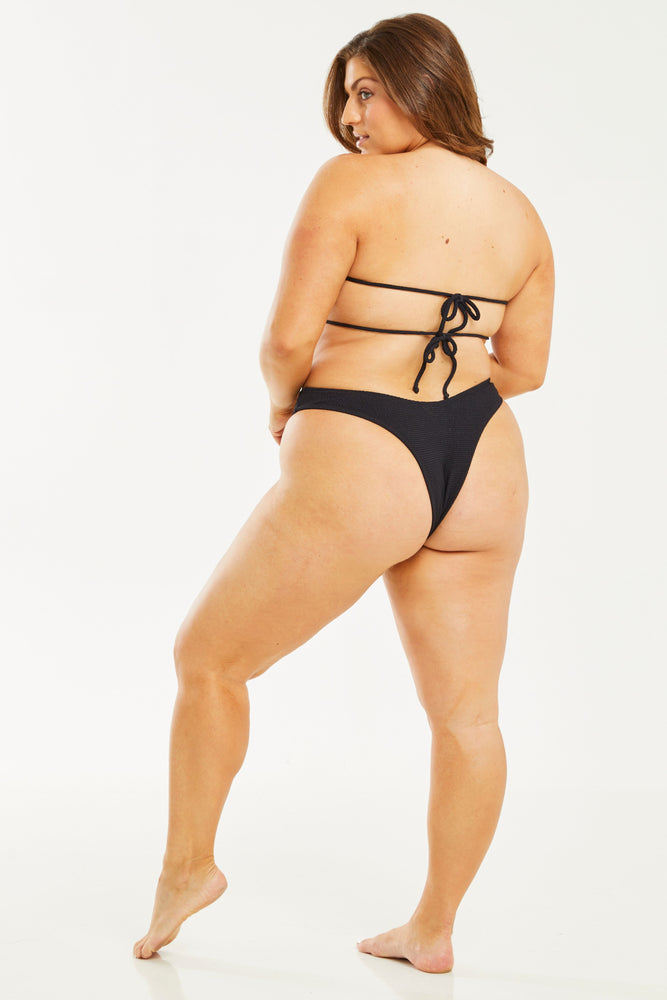 Copacabana Brazilian Bikini Bottom Black