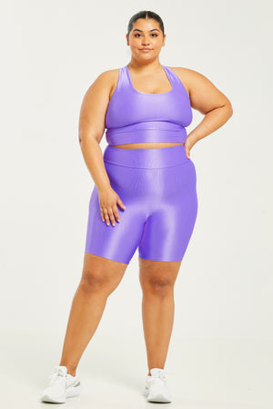 Hi-Shine Bike Shorts Violet (FINAL SALE)