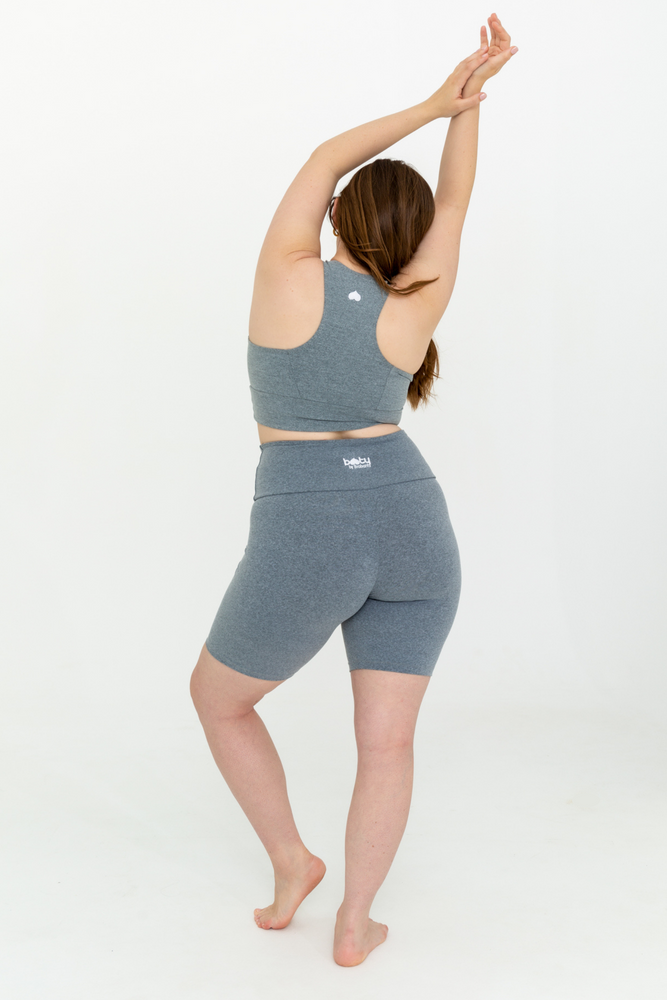 Not Your Average Basic Curvy Top Heather Grey