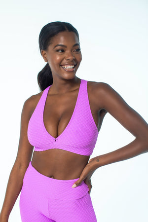 Croco Skin Deep V Top Ultra Violet (FINAL SALE)