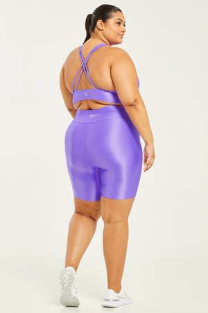 Hi-Shine Bike Shorts Violet (FINAL SALE)