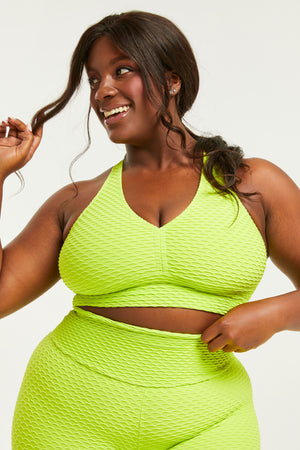 Croco Skin Curvy Top Citrus (FINAL SALE)