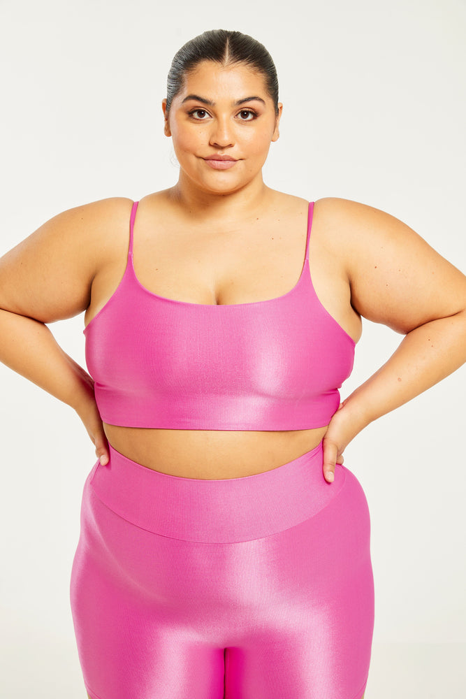 Hi-Shine Sculpting Bralette Hot Pink (FINAL SALE)