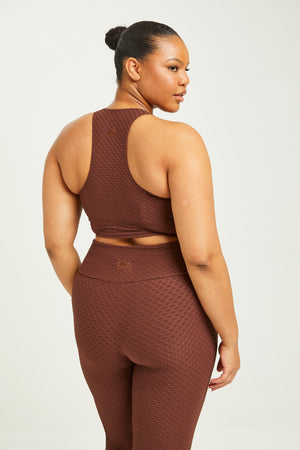 Croco Skin Curvy Top Mahogany (FINAL SALE)