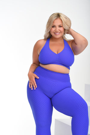 Croco Skin Curvy Top Blue Violet (FINAL SALE)