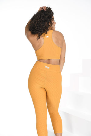 Croco Skin Scoop Top Honey (FINAL SALE)